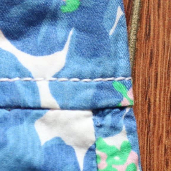 52 Lilly Pulitzer Callahan Shorts sz 0 Blue Floral T019 - Picture 7 of 7